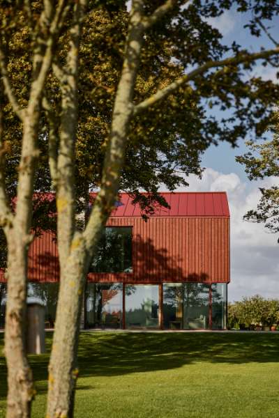 Ein Haus so rot, dass Snoopy davon „träumen“ würde,